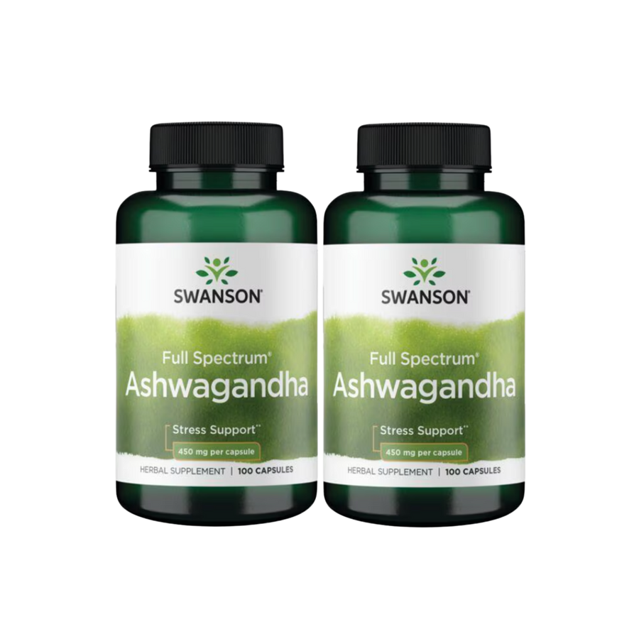 Pack 2 unidades · Swanson Ashwagandha 450 mg 200 Cápsulas