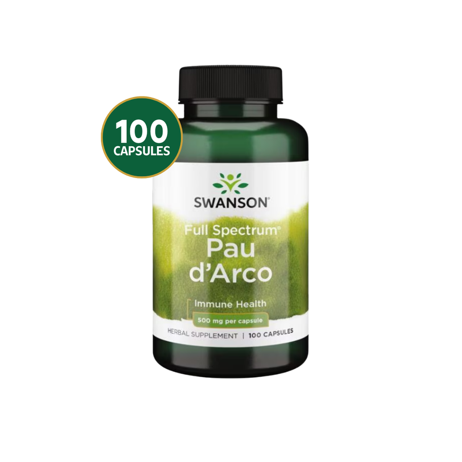 Swanson Pau d'Arco 500 mg · 100 Cápsulas