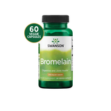 Swanson Bromelain 500 mg – Enzima Digestiva Natural · 60 Cápsulas Vegetales