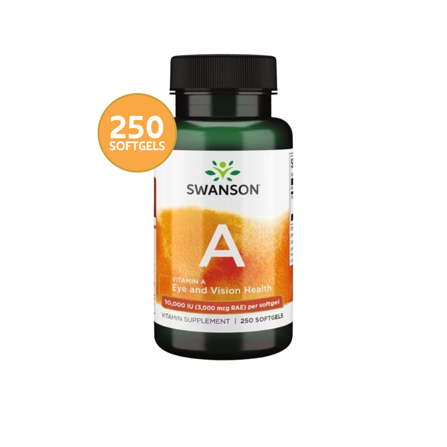 Swanson Vitamina A 10.000 IU · 250 Softgels