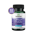 Swanson Litio Orotato 5 mg · 60 Cápsulas