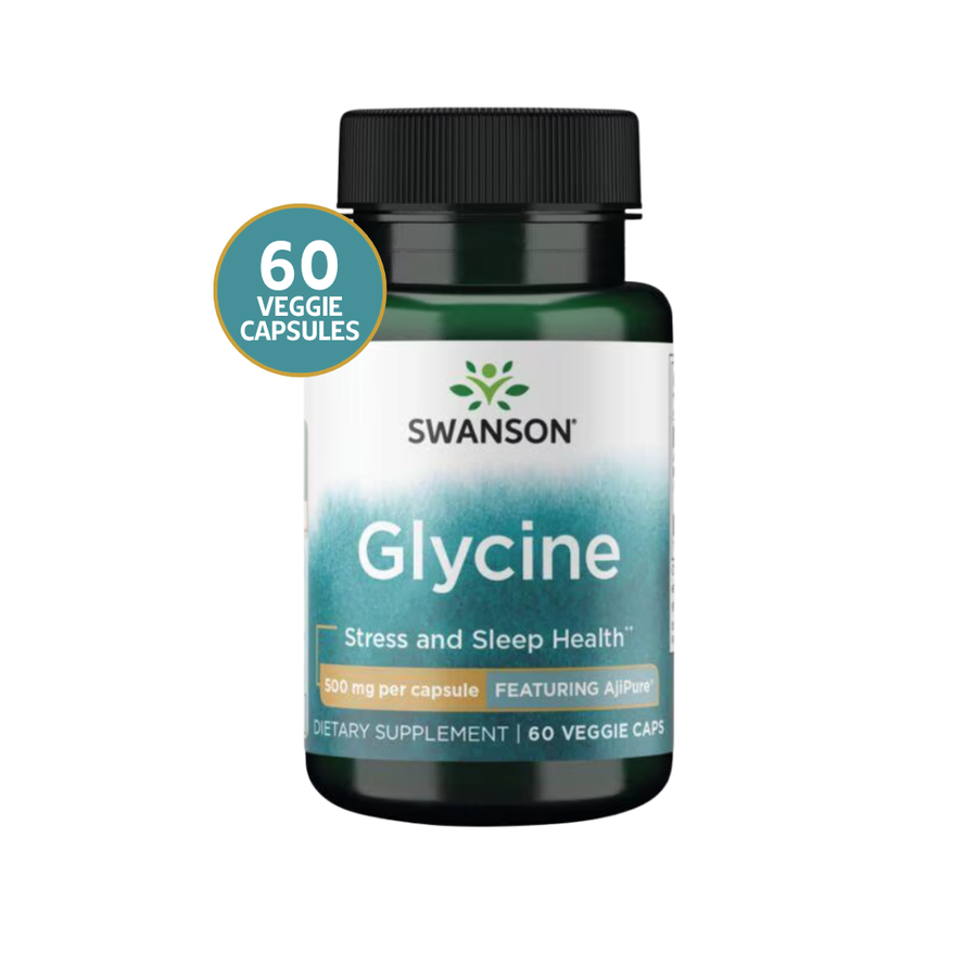 Swanson Glicina AjiPure 500 mg · 60 Cápsulas