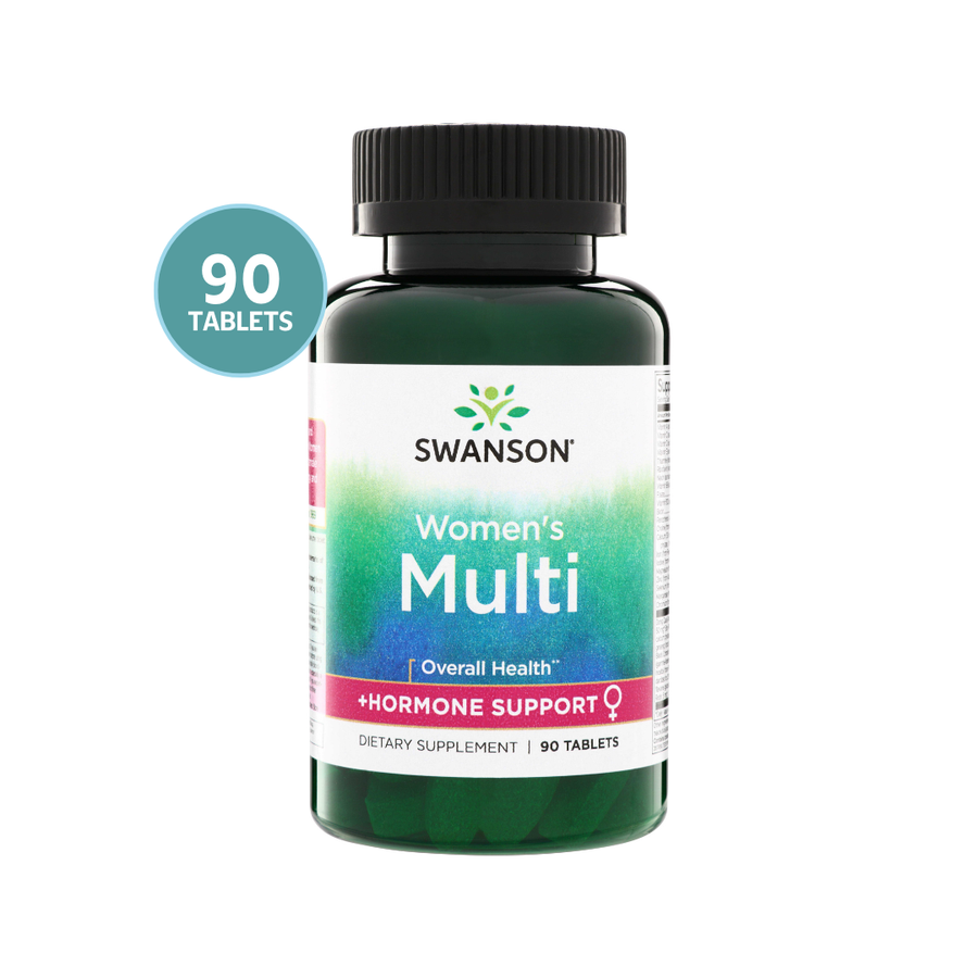 Swanson Women’s Multi + Hormone Support 90 Tabletas
