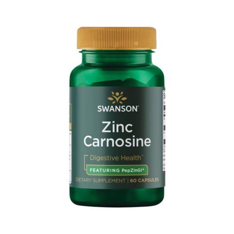 Swanson Zinc Carnosina con PepZinGI · 60 Cápsulas