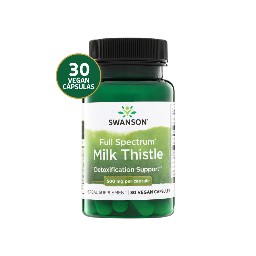 Swanson Cardo Mariano Full Spectrum 500 mg · 30 Cápsulas Veganas