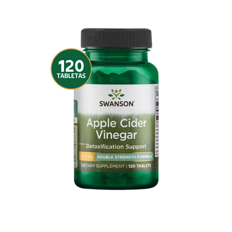 Swanson Apple Cider Vinegar 200 mg · 120 Tabletas