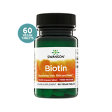 Swanson Biotin 10.000mcg 60 Cápsulas Veganas