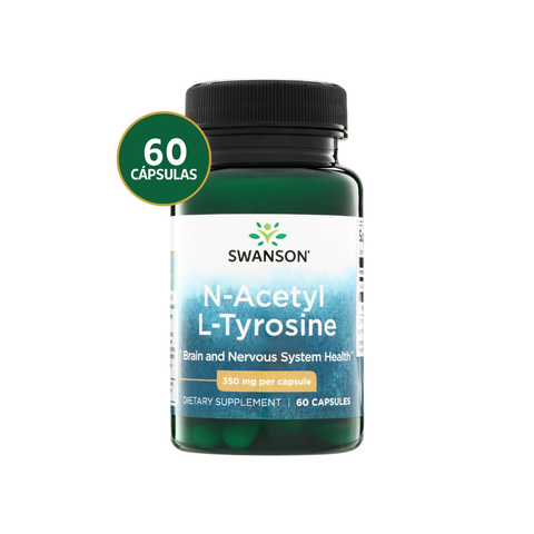 Swanson N-Acetil L-Tirosina 350 mg · 60 Cápsulas