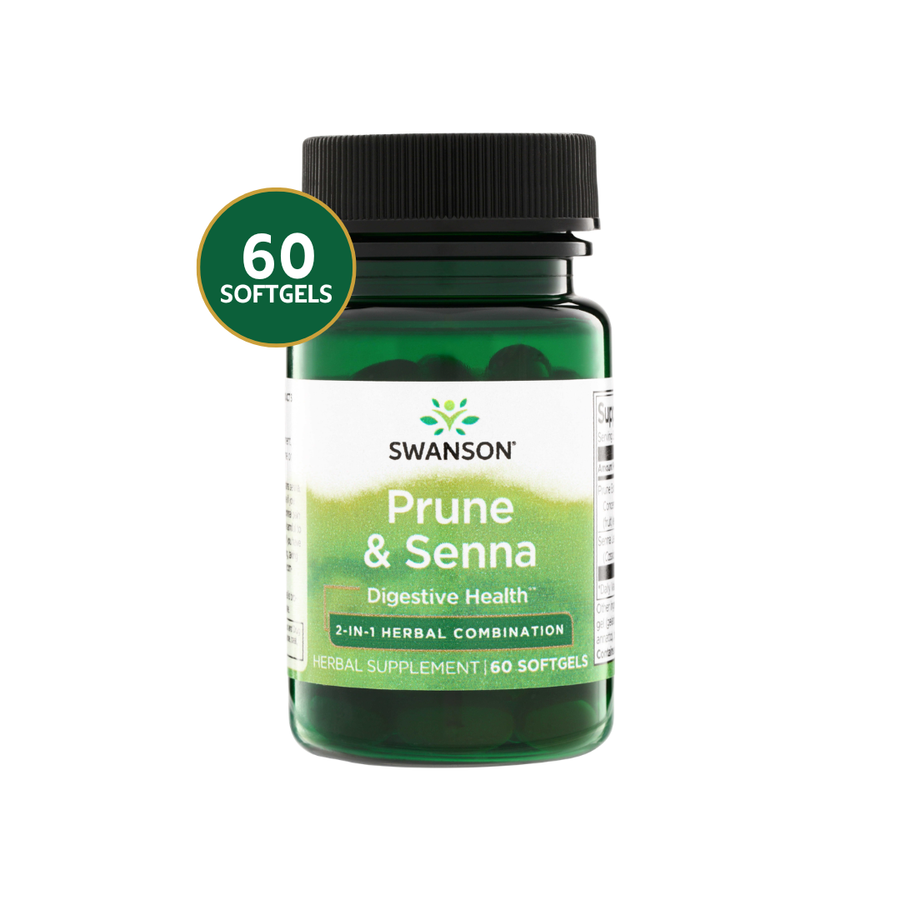 Swanson Ciruela + Senna 2 en 1 · 60 Softgels