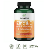 Swanson Zinc + Vitamina C + Saaýco + Equinácea · 60 Pastillas