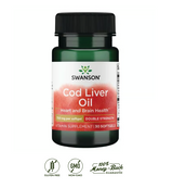 Swanson Aceite de Hígado de Bacalao 700 mg · 30 Softgels · Omega 3 + Vitaminas A y D