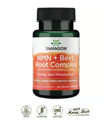 Swanson NMN Nicotinamida Mononucleótido 300 mg – Precursor de NAD+, Energía y Envejecimiento Saludable · 30 Cápsulas Veganas