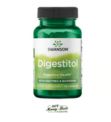 Swanson Digestitol Enzimas Digestivas + BioPerine · 60 Cápsulas