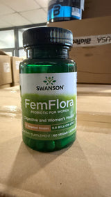 Swanson FemFlora Probiótico Femenino · 60 Cápsulas