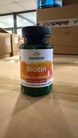Swanson Biotina 5.000 mcg · 100 Cápsulas