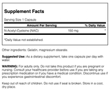 Swanson NAC N-Acetil Cisteína 150mg · 100 Cápsulas