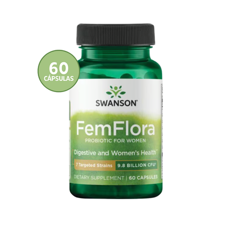 Swanson FemFlora Probiótico Femenino · 60 Cápsulas