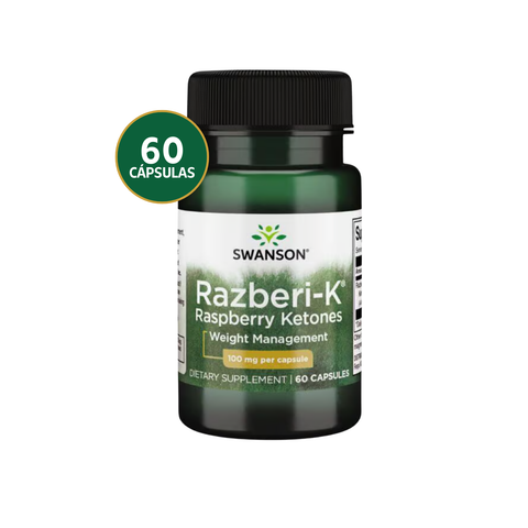 Swanson Razberi-K Cetonas de Frambuesa 100 mg · 60 Cápsulas
