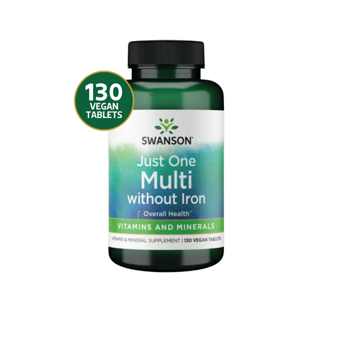 Swanson Multivitamínico Sin Hierro · 130 Tabletas