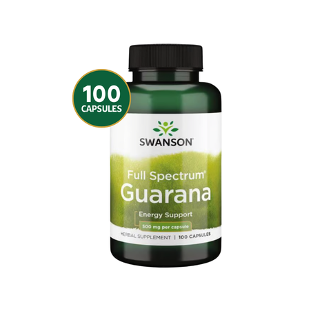 Swanson Guaraná Full Spectrum 500 mg · 100 Cápsulas