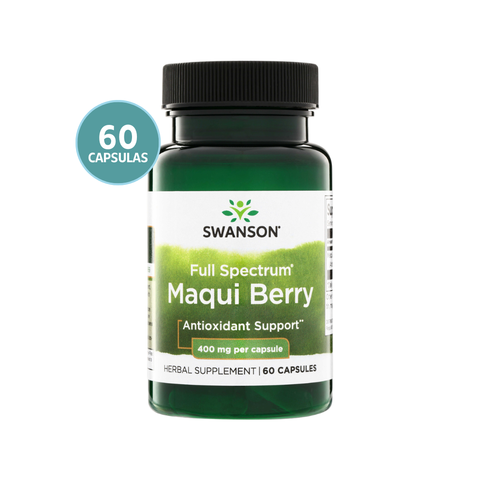 Swanson Full Spectrum Maqui Berry 400mg 60 Cápsulas