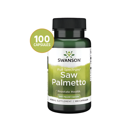 Swanson Saw Palmetto Próstata 540 mg · 100 Cápsulas