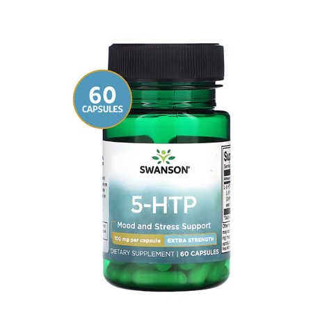Swanson 5-HTP Máxima Potencia 100 mg · 60 Cápsulas