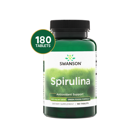 Swanson Espirulina 500 mg · 180 Tabletas