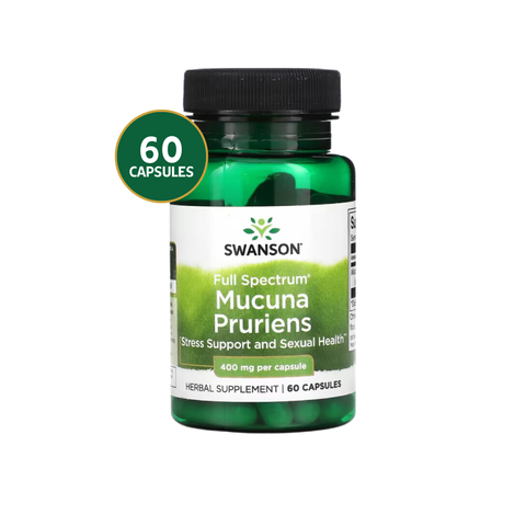 Swanson Mucuna Pruriens 400 mg · 60 Cápsulas