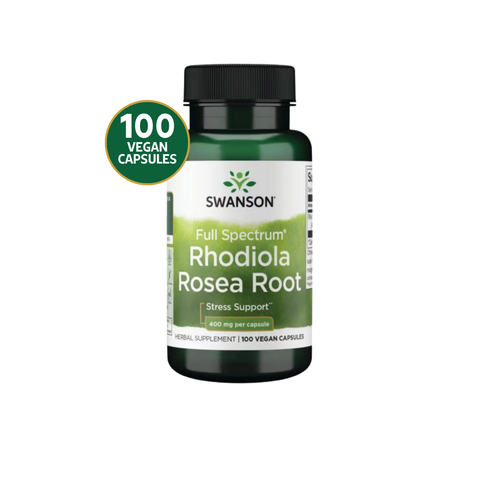 Swanson Rhodiola Rosea 400 mg · 100 Cápsulas