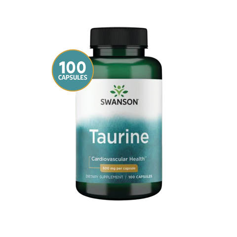 Swanson Taurina 500 mg · 100 Cápsulas