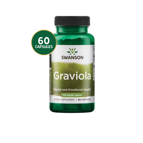 Swanson Graviola Hierba Tropical 530 mg · 60 Cápsulas