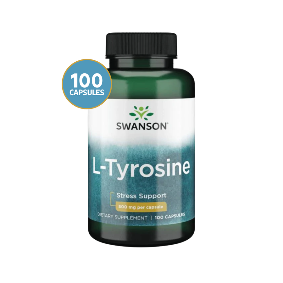 Swanson L-Tirosina 500 mg · 100 Cápsulas