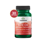 Swanson Aceite de Krill + Aceite de Coco Omega 3 · 30 Softgels