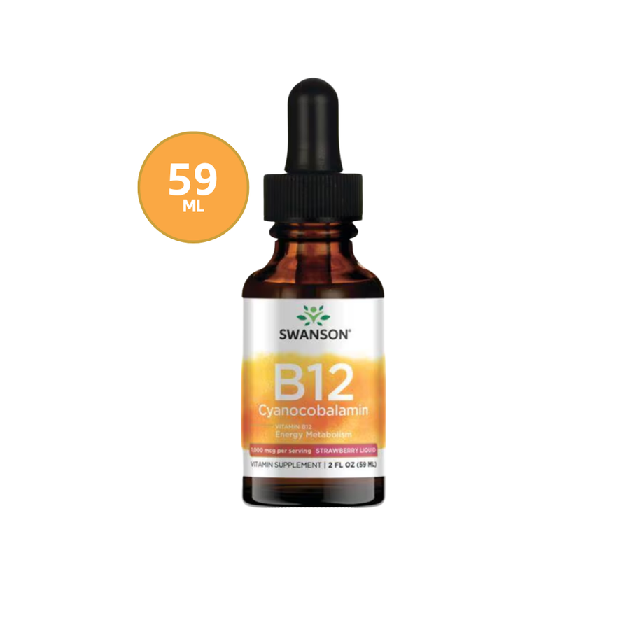 Swanson Vitamina B12 Líquida 1.000 mcg · 59 ml