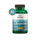 Swanson L-Arginina Máxima Potencia 850 mg · 90 Cápsulas