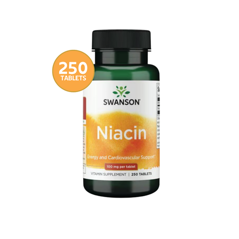 Swanson Niacina Vitamina B3 100 mg · 250 Tabletas