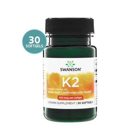 Swanson Vitamin K2 Natural 100mcg 30 Softgels · Vitamina K2