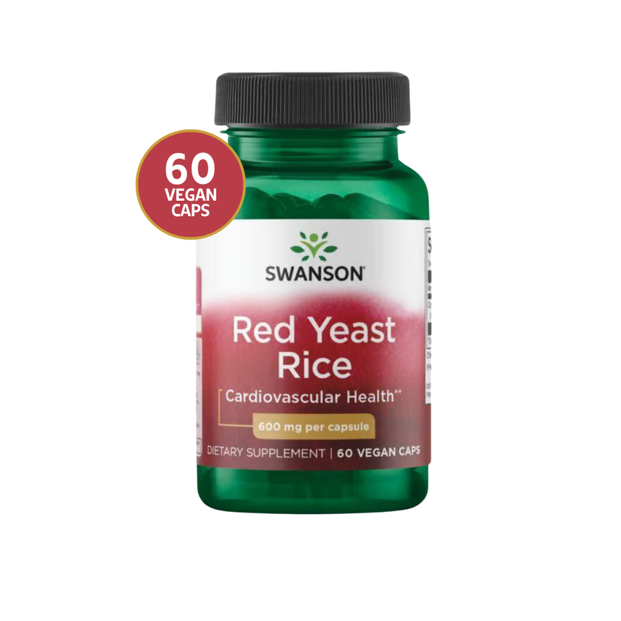 Swanson Levadura Roja de Arroz 600 mg · 60 Cápsulas