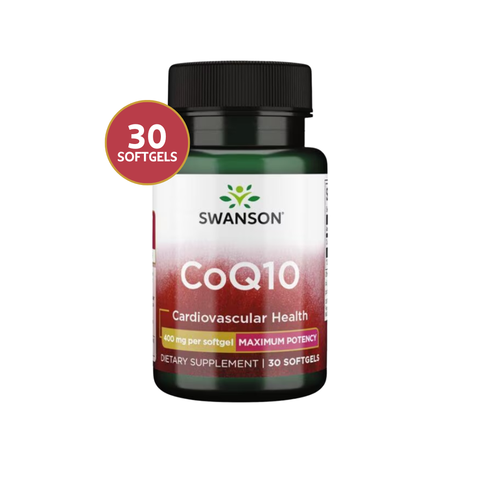 Swanson CoQ10 Coenzima Q10 400 mg · 30 Softgels