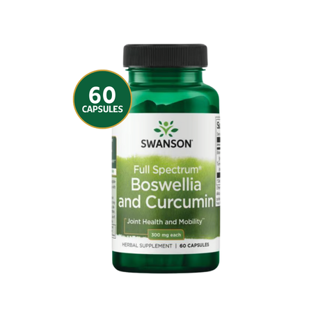 Swanson Boswellia y Cúrcuma 300 mg · 60 Cápsulas