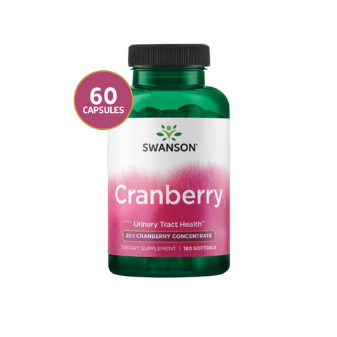 Swanson Cranberry 20:1 Concentrado · 180 Softgels