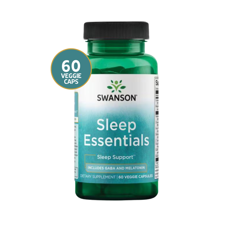 Swanson Sleep Essentials Melatonina + Hierbas · 60 Cápsulas