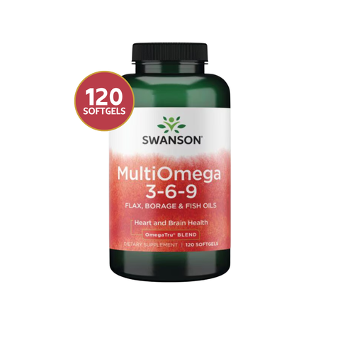 Swanson Omega 3-6-9 Triple Fuente · 120 Softgels