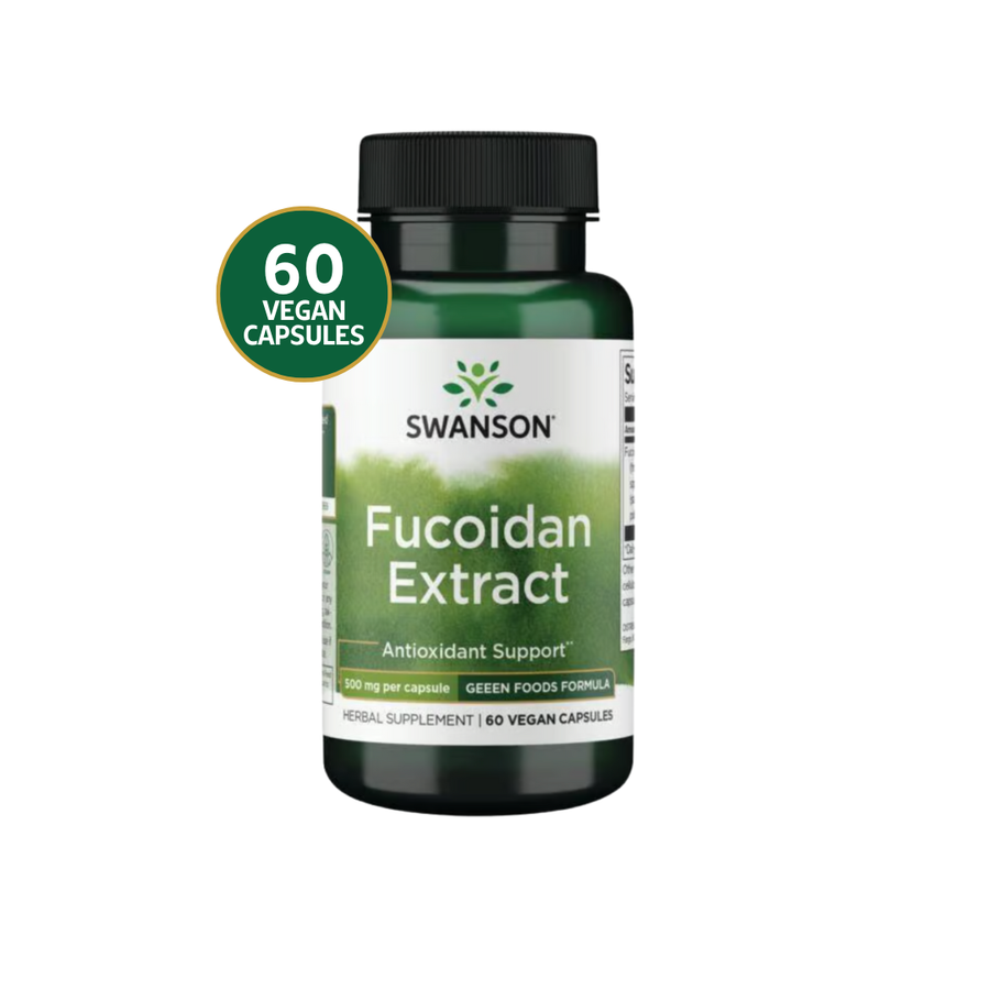 Swanson Fucoidan Extracto de Algas 500 mg · 60 Cápsulas