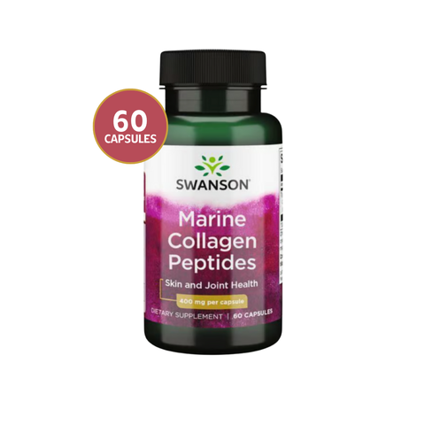 Swanson Colágeno Marino Hidrolizado Péptidos 400 mg · 60 Cápsulas