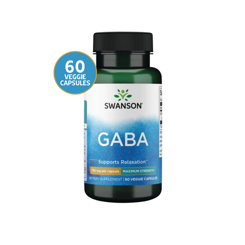 Swanson GABA 750 mg · 60 Cápsulas