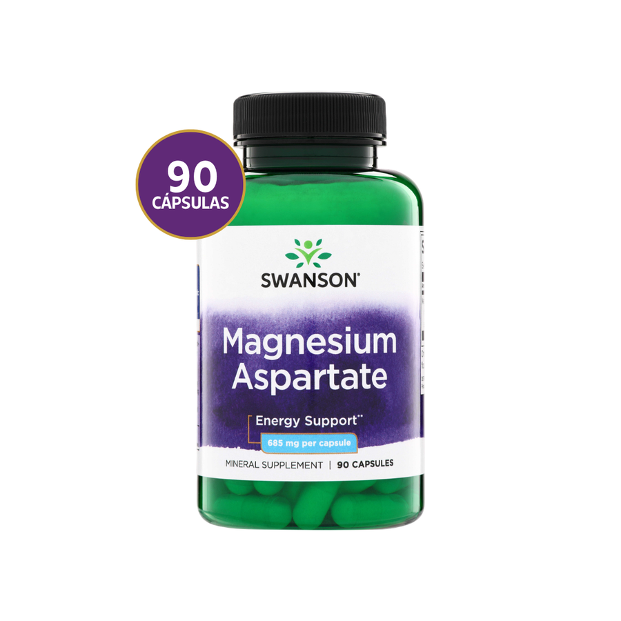 Swanson Aspartato de Magnesio 685 mg · 90 Cápsulas