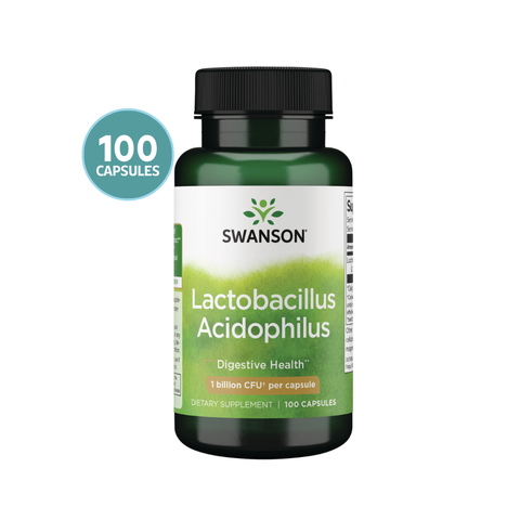 Swanson Lactobacillus Acidophilus 1 Billion CFU 100 Cápsulas