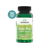 Swanson Epic Pro 25-Strain Probiotic 30 Billion CFU · 30 Cápsulas Vegetales